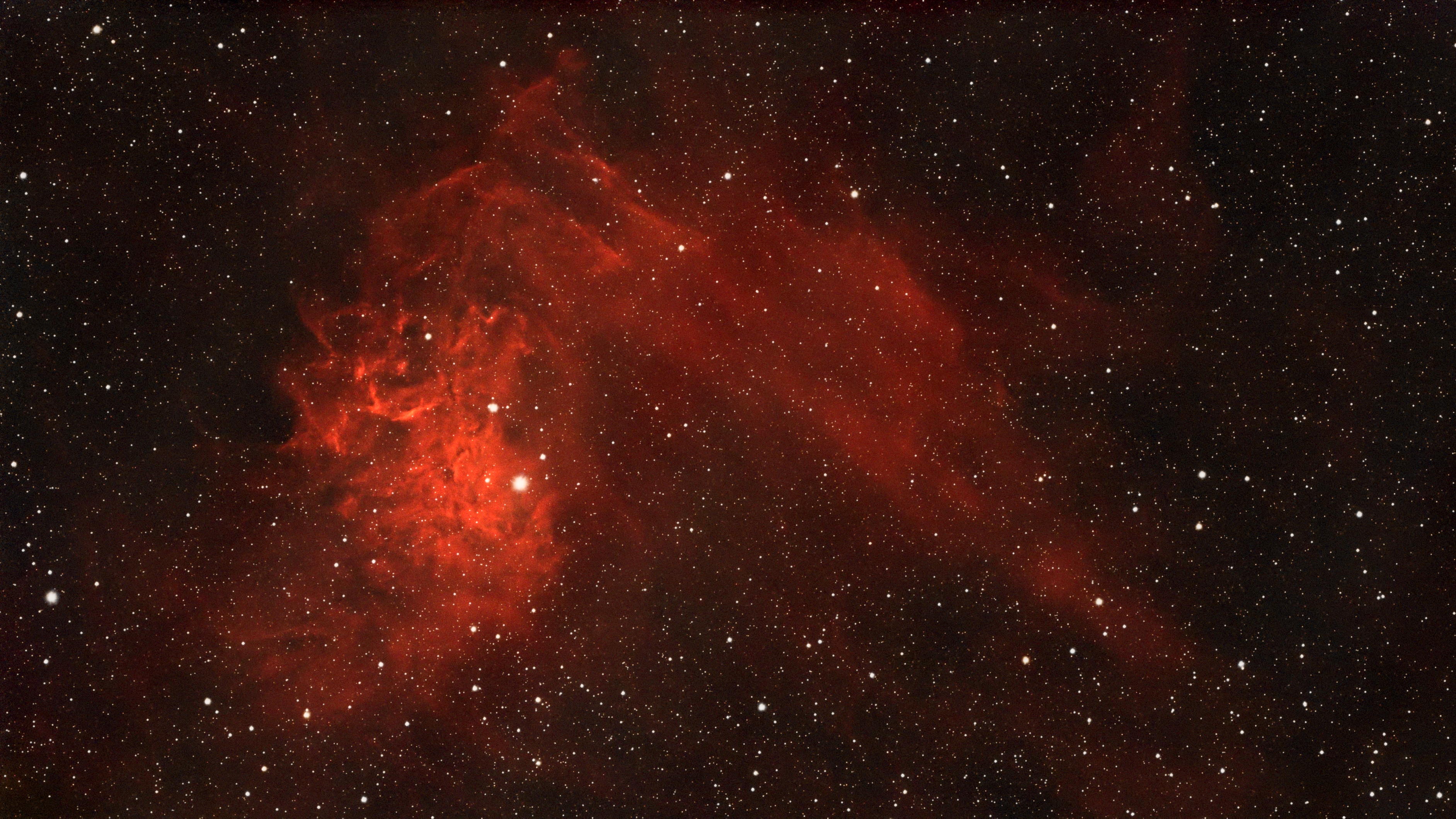 Flaming Star Nebula wide
